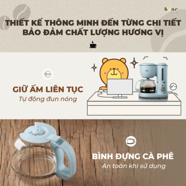 Máy pha cà phê Bear SB-CF06A - Ảnh 14