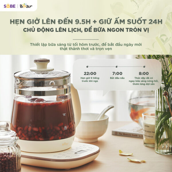 Máy pha trà Bear 1.5L HK-5H15L96 - Ảnh 2