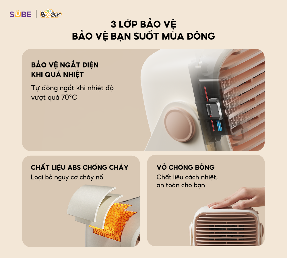 Suốt mùa đông ấm áp mà vẫn an toàn cho mọi người dùng 