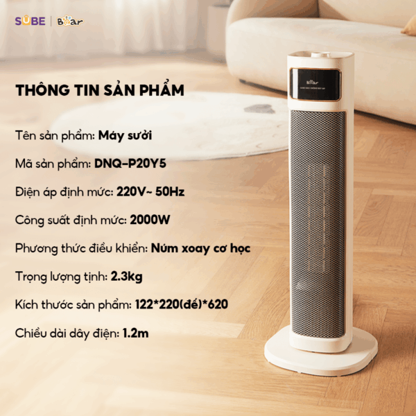 Máy sưởi Bear DNQ-P20Y5 - Ảnh 11