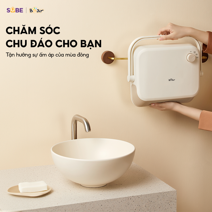 Sử dụng máy sưởi Bear DNQ-E20N1 chỉ với 4 bước