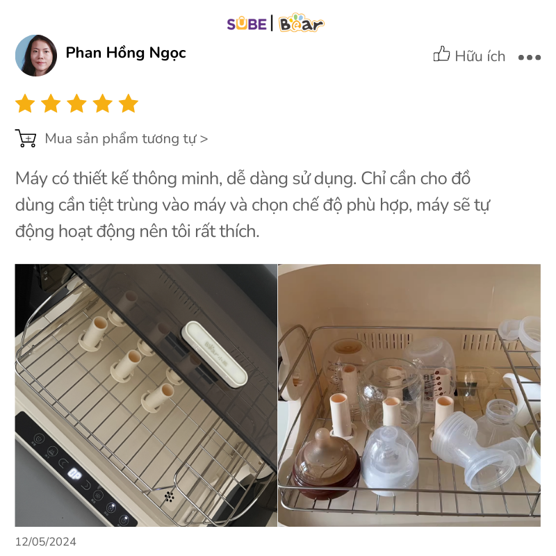 may-tiet-trung-bear-sb-mtt20-3-1-3 Đánh giá của chị Phan Hồng Ngọc sống tại thành phố Hà Nội