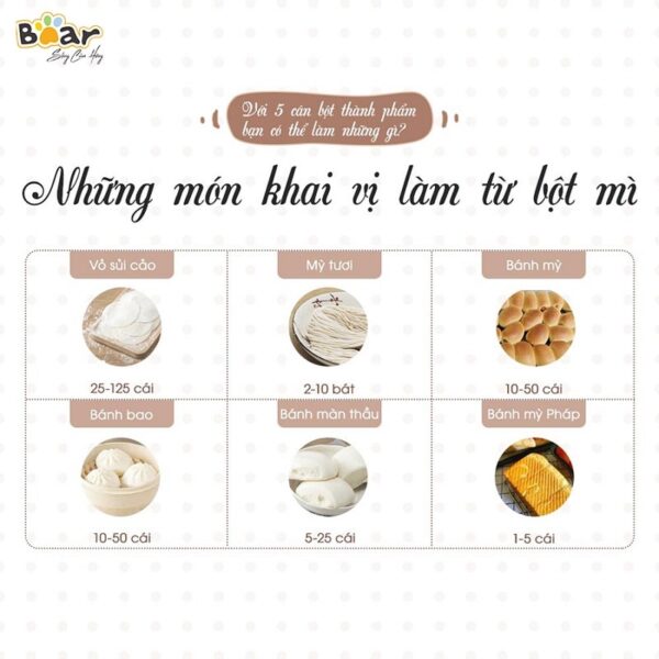 Máy trộn bột Bear 5L DM-B50V1 - Ảnh 10