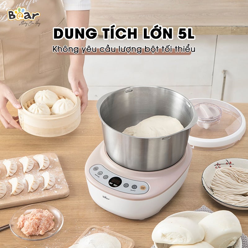 Máy nhào trộn nhẹ nhàng tạo ra thành phẩm mềm dẻo có thể kéo màng