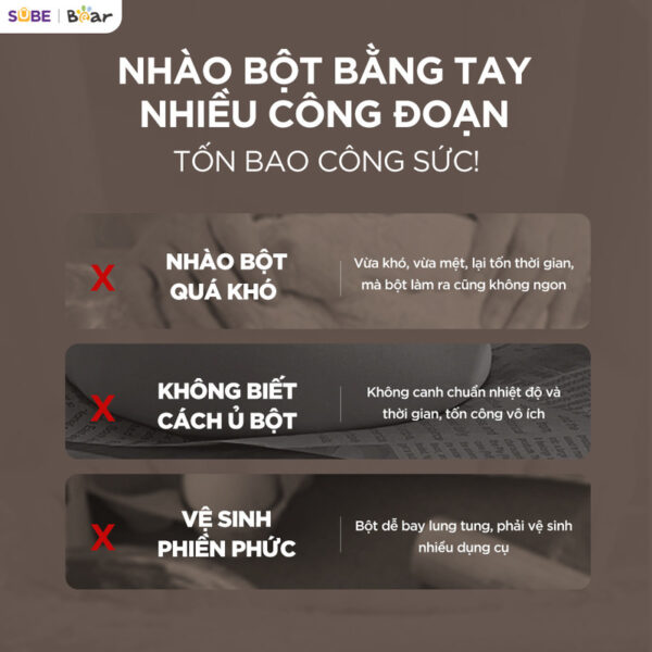 Máy trộn bột Bear 5L SM-5H50Z68 - Ảnh 4