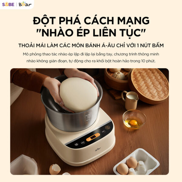 Máy trộn bột Bear 5L SM-5H50Z68 nhào bột cho kết cấu hoàn hảo