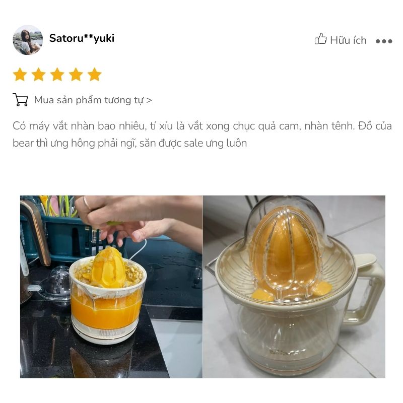 máy vắt cam bear SB-VC04L chất lượng máy vắt cam bear SB-VC04L