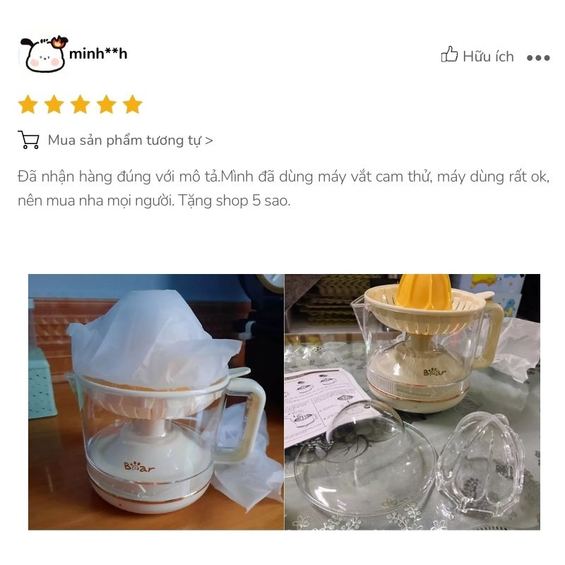 máy vắt cam bear SB-VC04L máy vắt cam bear SB-VC04L