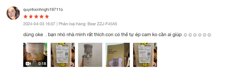 Máy vắt cam Bear ZZJ-F45A5 Máy vắt cam Bear ZZJ-F45A5