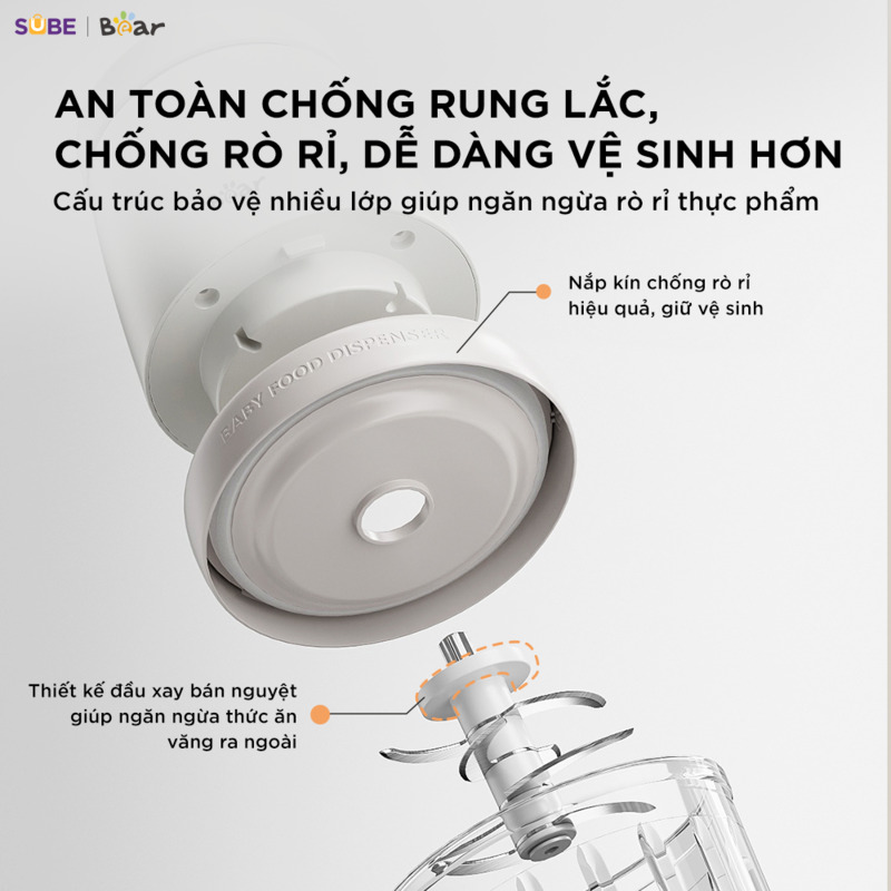 may-xay-an-dam-0-3l-ch-5h02d248-1 Máy xay ăn dặm Bear 0.3L CH-5H02D24 - Ảnh 9