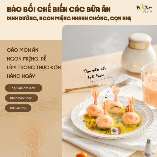 Máy xay ăn dặm 0.6L Bear QSJ-D02Q1 - Ảnh 17