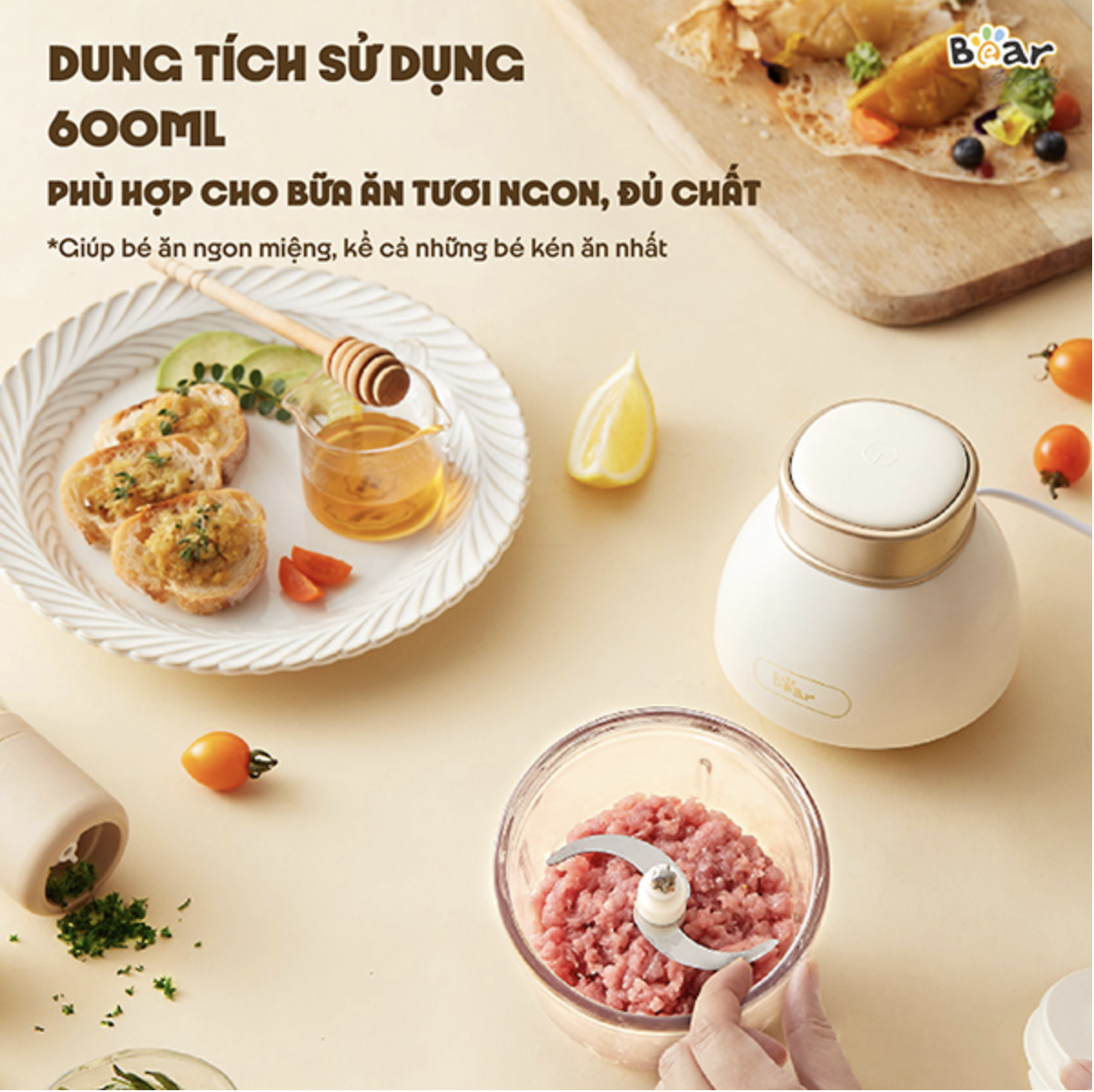 máy xay ăn dặm bear 0.6l QSJ-D02Q1 máy xay ăn dặm bear 0.6l QSJ-D02Q1