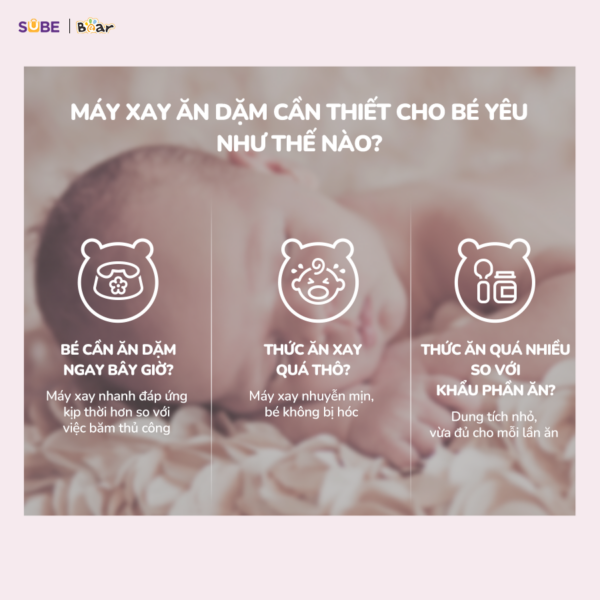 Máy xay ăn dặm Bear GR-B03V8 - Ảnh 17