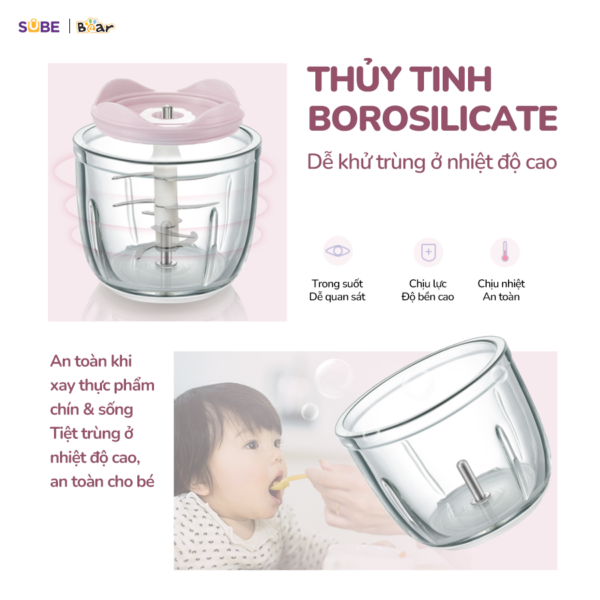 Máy xay ăn dặm Bear GR-B03V8 - Ảnh 7
