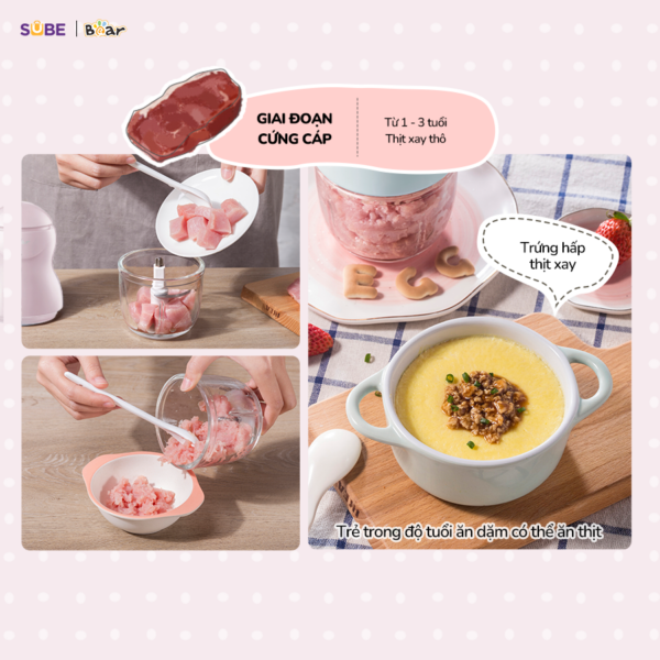 Máy xay ăn dặm Bear GR-B03V8 - Ảnh 14