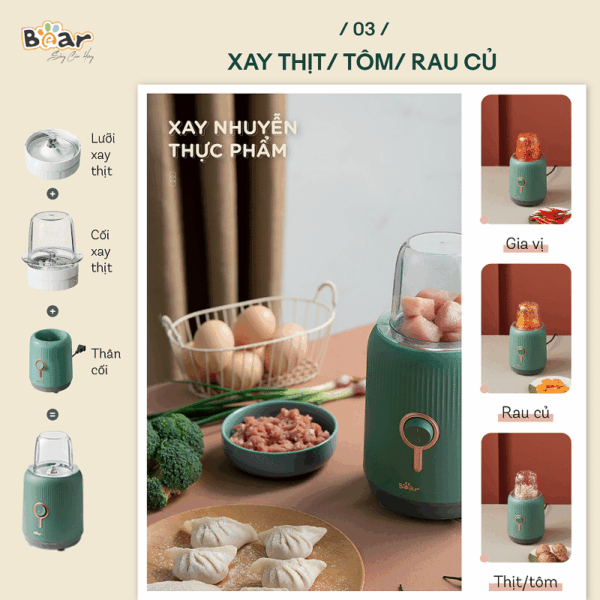 Máy xay sinh tố đa năng Bear BL-B10V2 - Ảnh 7