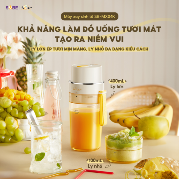 Máy xay sinh tố Bear SB-MX04K - Ảnh 3