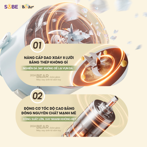 Máy xay sinh tố Bear SB-MX04X - Ảnh 5