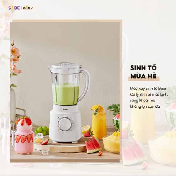 Máy xay sinh tố Bear SB-MX15L - 6 Lưỡi dao xay đa tầng, an toàn, bền bỉ - Ảnh 10