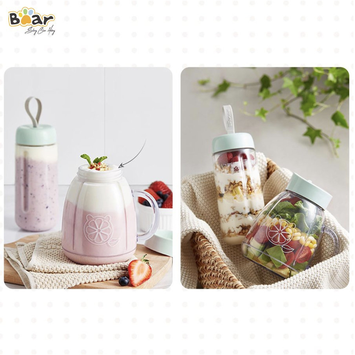 cối xay Máy xay sinh tố Bear LLJ-D04A1 Máy xay sinh tố Bear LLJ-D04A1