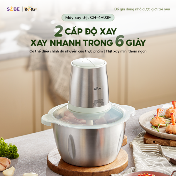 Máy xay thịt Bear 1.8L CH-4H03F - Ảnh 16