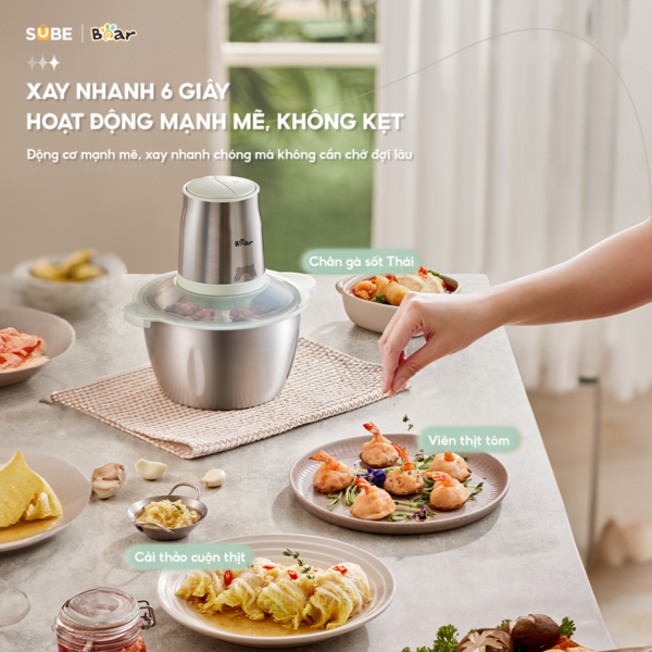Máy xay thịt Bear 1.8L CH-4H03F - Ảnh 11