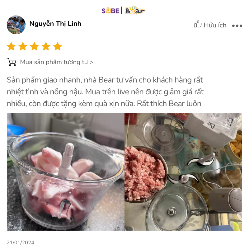 Đánh giá của chị Nguyễn Thị Linh sống tại An Giang Đánh giá của chị Nguyễn Thị Linh sống tại An Giang