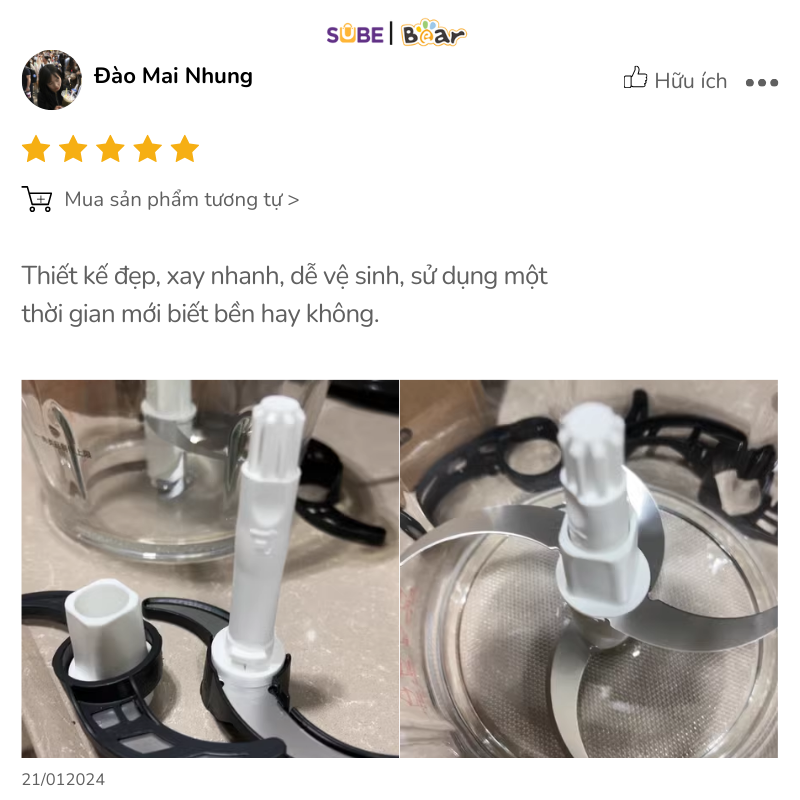 Đánh giá của chị Đào Mai Nhung sống tại Quảng Bình Đánh giá của chị Đào Mai Nhung sống tại Quảng Bình