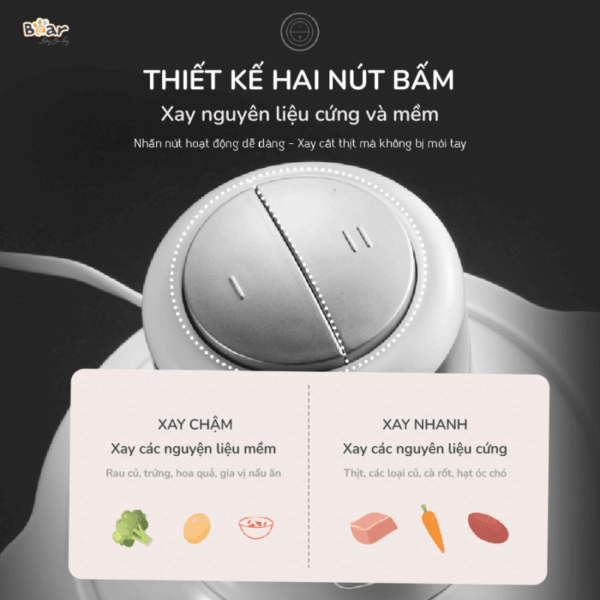 Máy xay thịt Bear 2L SB-MA02L - Ảnh 5