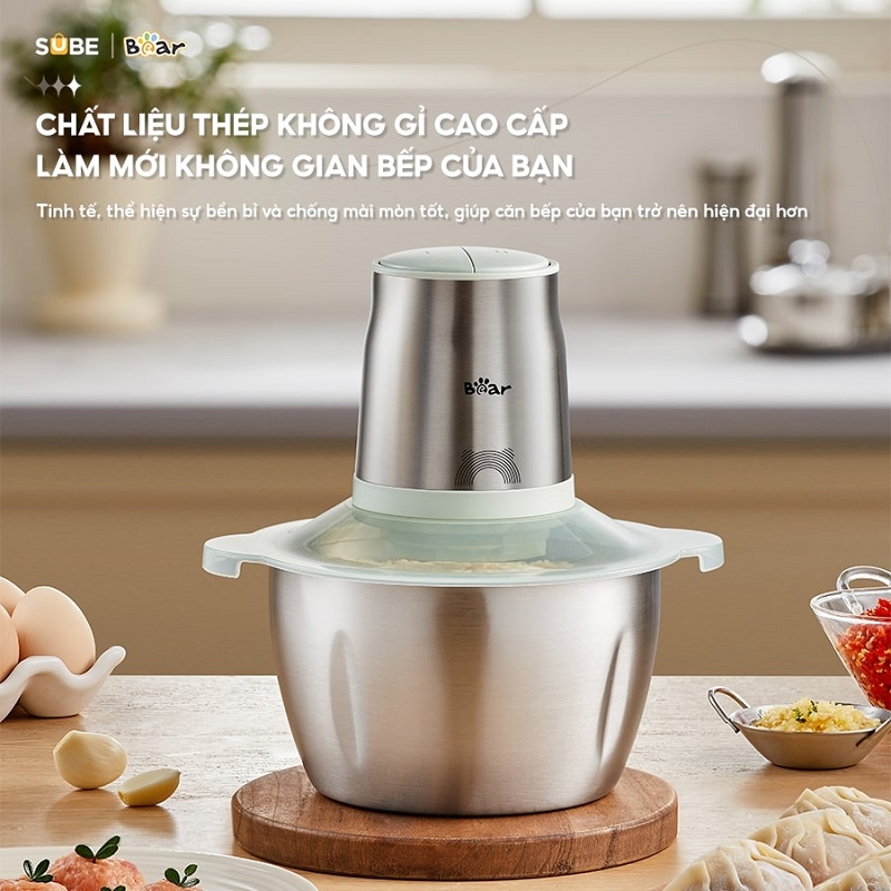 chất liệu máy xay thịt Bear CH-4H03F máy xay thịt Bear CH-4H03F