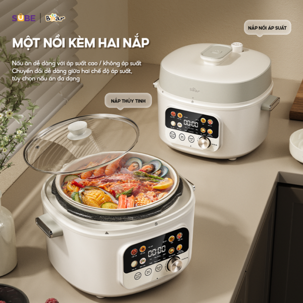 Nồi áp suất Bear 4L SB-AS40W - Ảnh 5