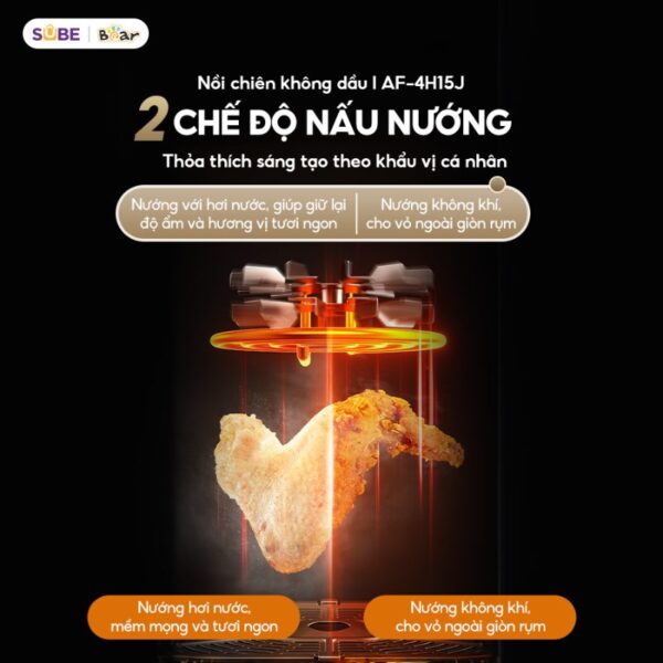 Nồi chiên không dầu Bear AF-4H15J - Ảnh 11