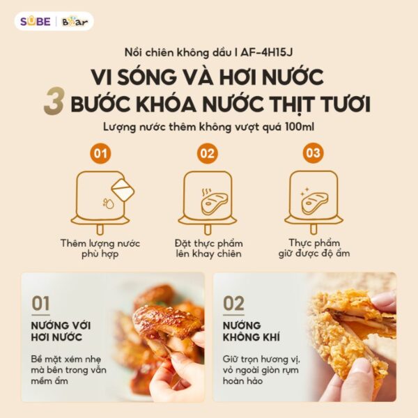 Nồi chiên không dầu Bear AF-4H15J - Ảnh 14