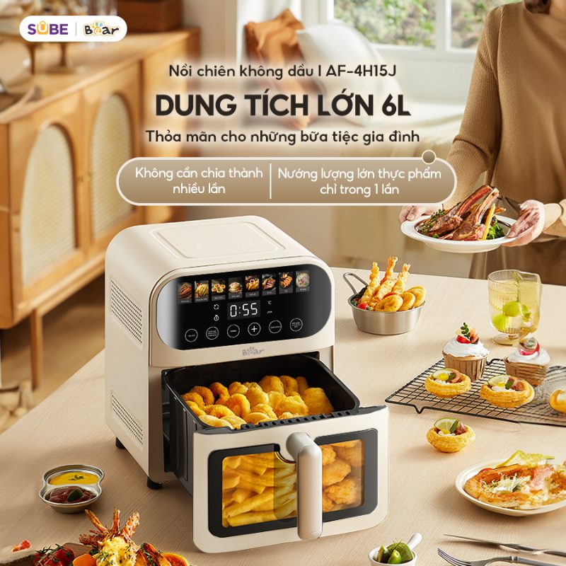 nồi chiên không dầu Bear AF-4H15J