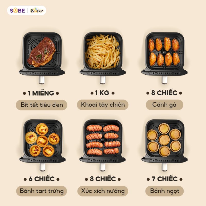 nồi chiên không dầu Bear AF-4H15J