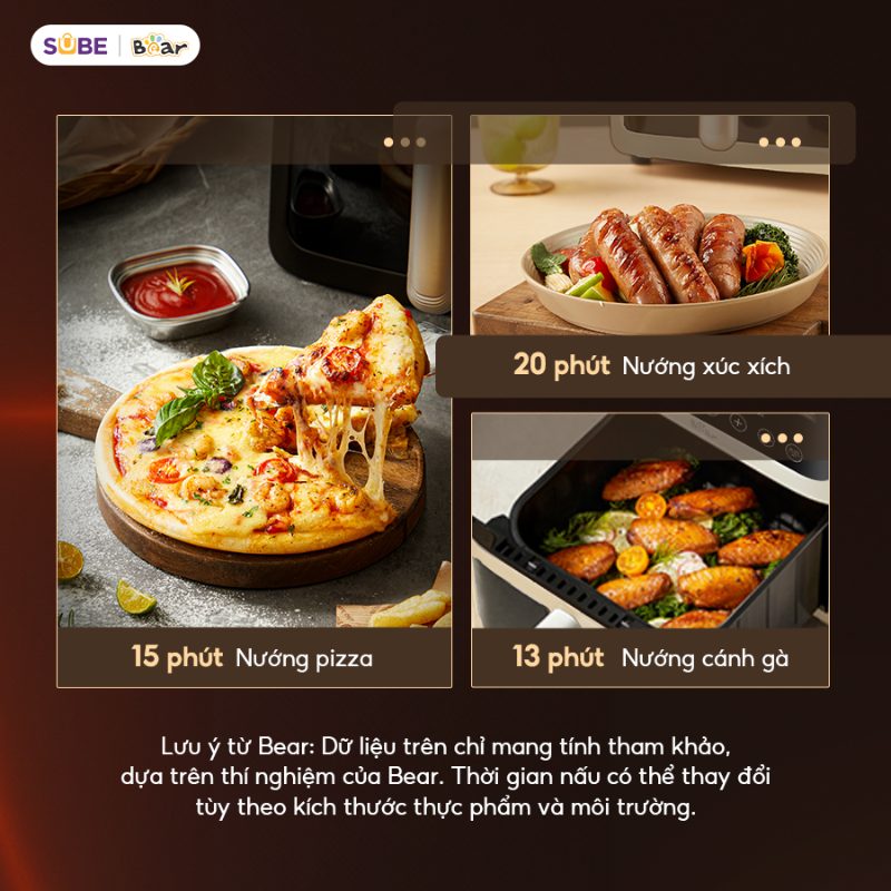 nồi chiên không dầu Bear AF-4H15J