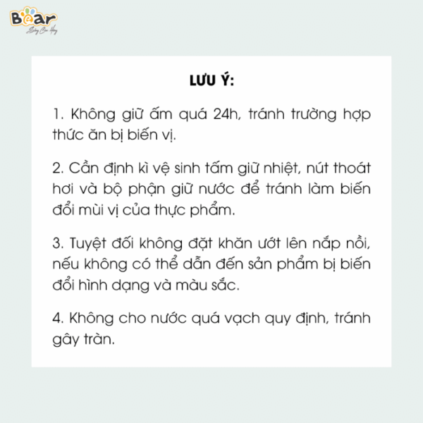 Nồi Cơm Điện Bear 1.6L SB-NC16L - Ảnh 19