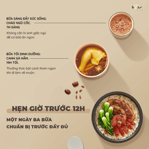 Nồi cơm điện Bear 3L SB-NC30A - Ảnh 5