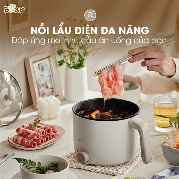 Nồi lẩu mini Bear 1.2L DRG-C12K1 - Ảnh 2