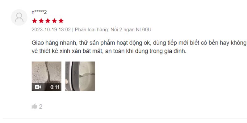 Người dùng đánh giá về nồi lẩu Bear 6L 2 ngăn Nồi lẩu Bear 6L