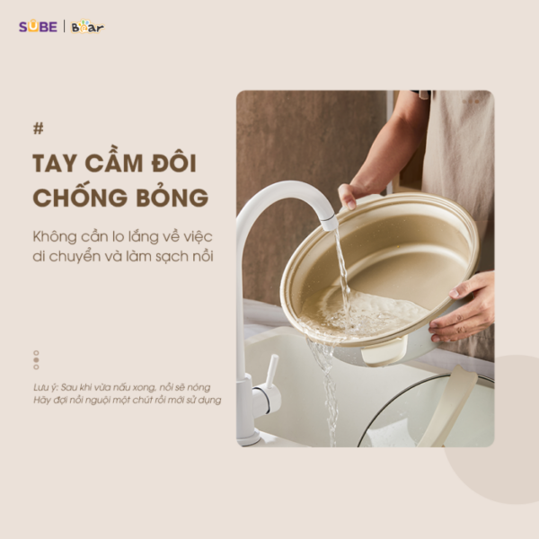Nồi lẩu Bear 5L SB-NL05F - Ảnh 13