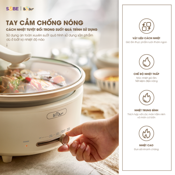 Nồi lẩu Bear 5L SB-NL05F - Ảnh 14