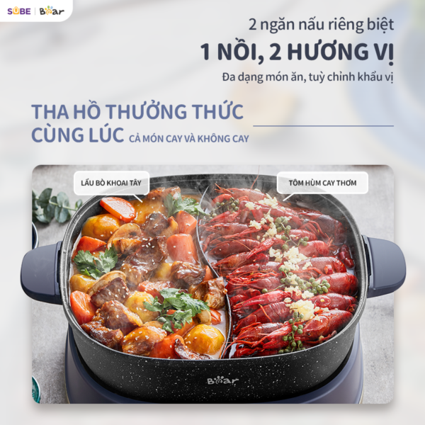 Nồi Lẩu Bear 6L SB-NL60U - Ảnh 16