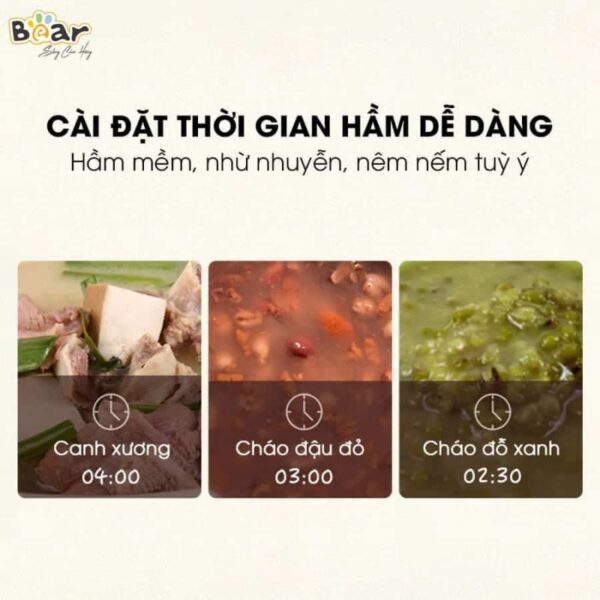 Nồi nấu chậm Bear 1.6l SUBE002 - Ảnh 15