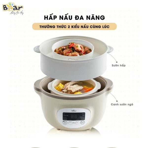Nồi nấu chậm Bear 1.6l SUBE002 - Ảnh 4