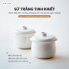 Chất liệu sứ trắng tự nhiên - An toàn tuyệt đối