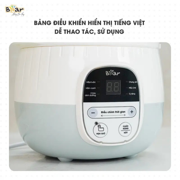 Nồi nấu chậm Bear 0.8L SUBE001 - Ảnh 5