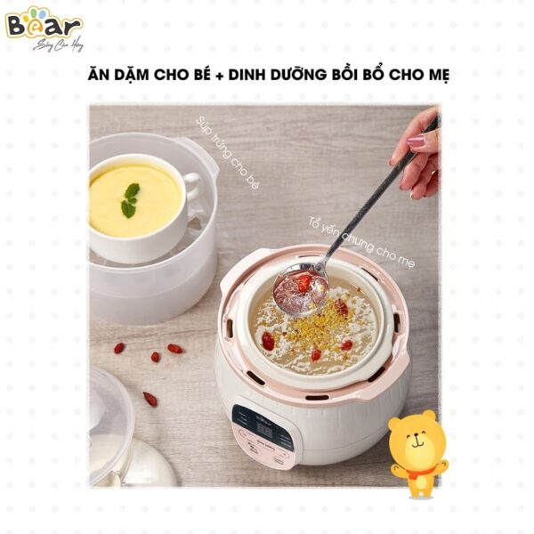 Nồi nấu chậm Bear 0.8L SUBE001 - Ảnh 10