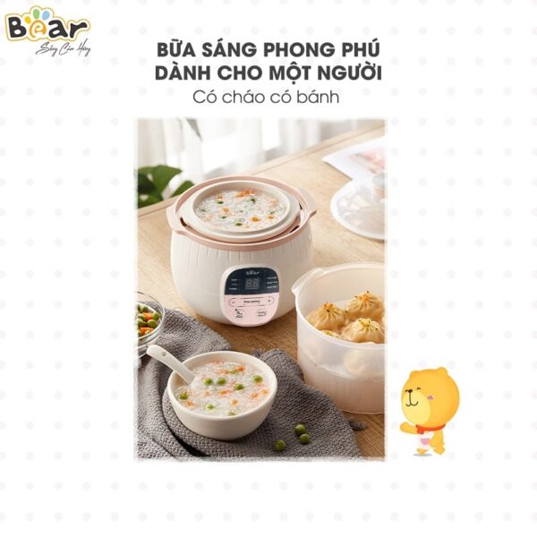 Nồi nấu chậm Bear 0.8L SUBE001 - Ảnh 12