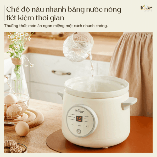 Nồi nấu chậm Bear 1.5L SB-NNC15 - Ảnh 5